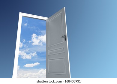 Open Big Door White Stock Photo (Edit Now) 168403994