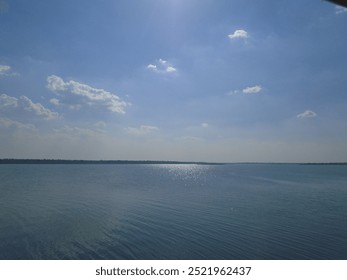 open blue sky with water