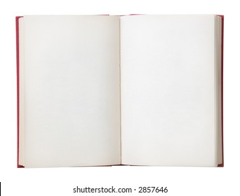 Open Book Blank Pages Isolated On Stock Photo 2857646 | Shutterstock