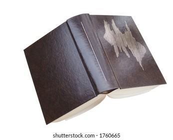 Open book with clipping path
