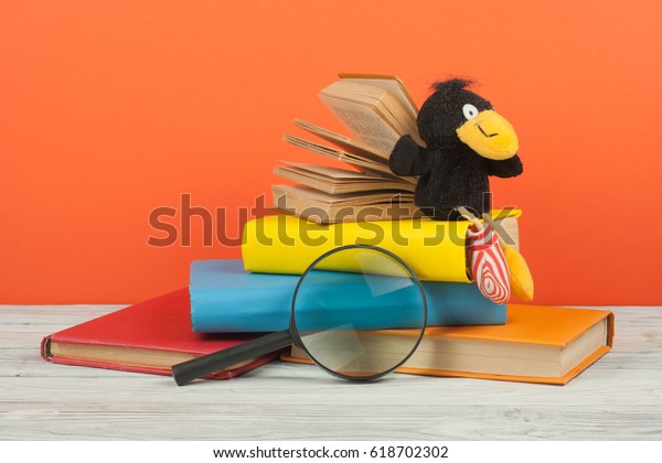 Open Book Hardback Colorful Books On Stock Photo Edit Now 618702302