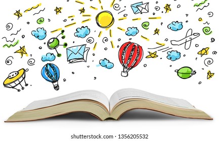 Open Book Isolated Stock Photo 1356205532 | Shutterstock