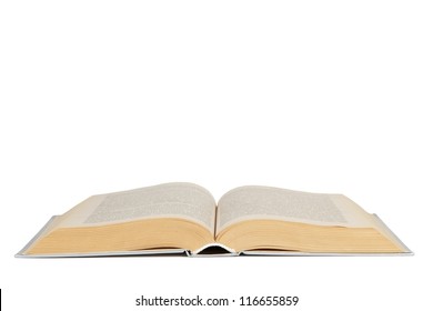 Open Book Isolated On White