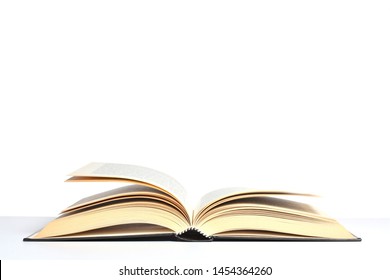 Open Book Isolated On White Background With Copy Space For Your Text