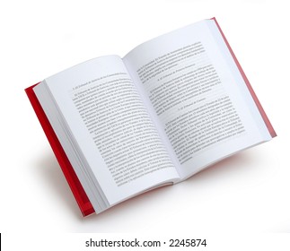 Open Book Isolated On White