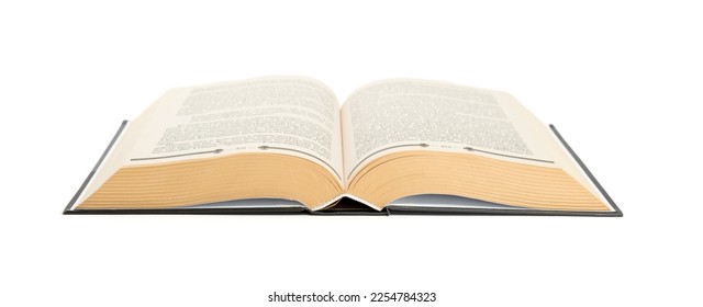 Open book isolated on white background. - Shutterstock ID 2254784323