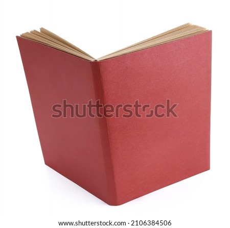 Open book isolation on white background