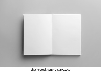 Open Book On Light Background