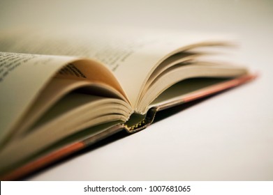 open book on table
