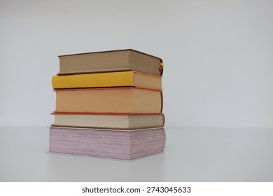 Open book,  stack of books in front of library, books on wooden table, education, High quality book photography, Best Book Photo, AI, 