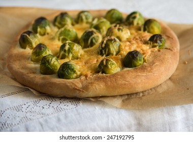 Open Brussels Sprout Pie