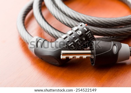 Open bycicle lock