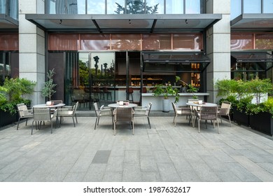 The open cafe in the square - Shutterstock ID 1987632617
