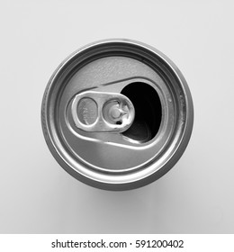 Open Can Of Soda Isolated White Background Wallpaper