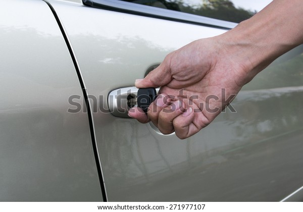 Open Car Door Key Stock Photo Edit Now 271977107