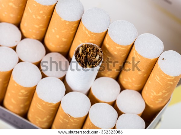 Open Cigarette Pack Stock Photo Edit Now 352323086