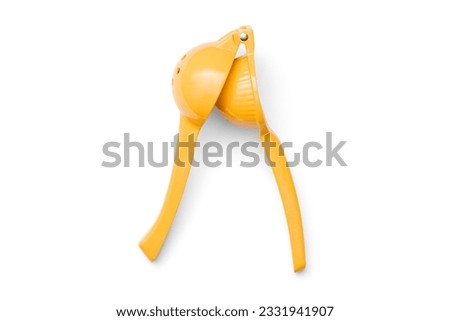 Open Citrus Squeezer Top Down Isolated on white background with shadow