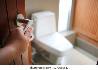 Locked Toilet Door Stock Photos Images Photography