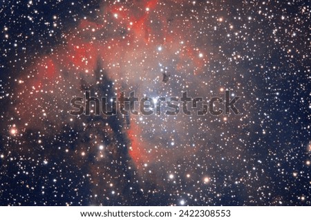 Open cluster IC 1590 within the Pac Man Nebula (NGC 281) 