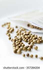 Open Coriander Cilantro Seed Packet