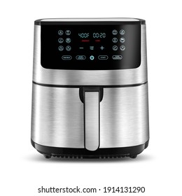 Open Digital Air Fryer Isolated Brushed Stock Photo 1914131290 ...