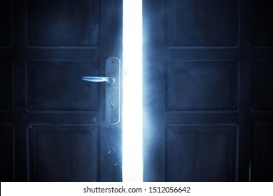 Open Door With Bright Light, Halloween Theme