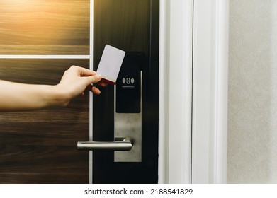 Open Door By Scan Key Card Stock Photo 2188541829 | Shutterstock