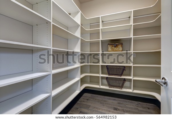 Open Door Empty Pantry Room White Stock Photo Edit Now 564982153