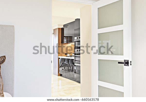 Open Door Entrance Kitchen Room Door Stock Photo Edit Now 660563578