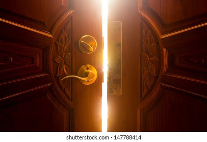 open door light - Shutterstock ID 147788414