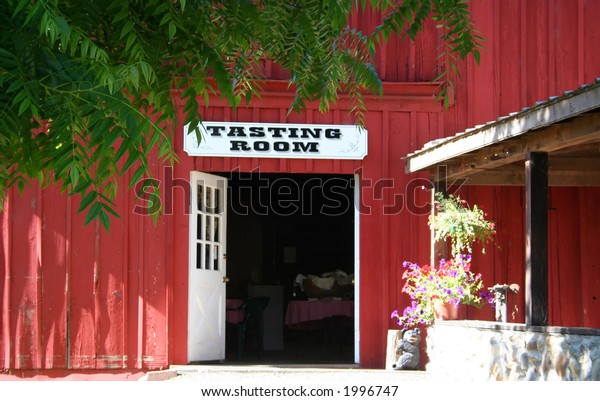 Open Door Red Barn Tasting Room Stock Photo Edit Now 1996747