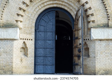 Open doors with an arch. Close-up. - Powered by Shutterstock