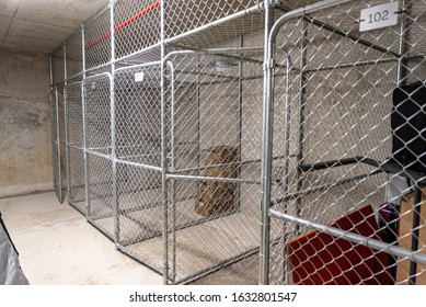 Open And Empty Apartment Storage Cage