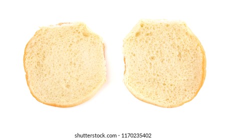 Open And Empty Hamburger Bun