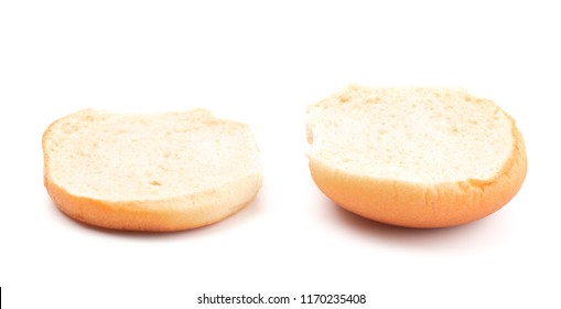 Open And Empty Hamburger Bun