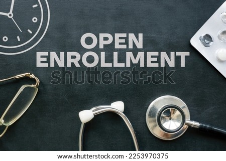 Open Enrollment is shown using a text