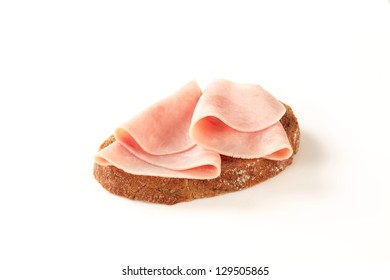 Open Faced Ham Sandwich 
