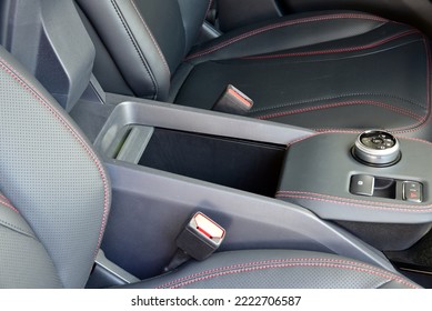 Open Glove Compartment Box Inside Modern Car