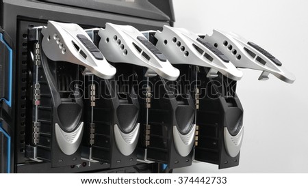 Open hard drives in a RAID configuration