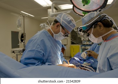 Open Heart Cardiac Bypass Surgery In Operation Room