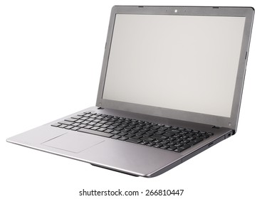 Open Laptop (notebook) Isometric View, Isolated On The White Background