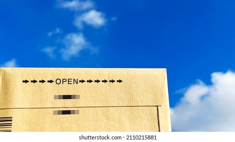 Open Letter Of Courier Envelope