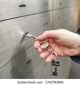 Open Locker In A Vault Of A Bank