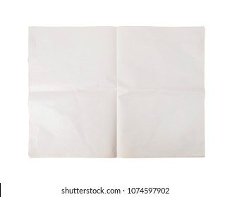 Open newspaper with nothing printed - insert your own design - Shutterstock ID 1074597902