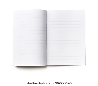 The Open Notebook Paper With Blue Lines