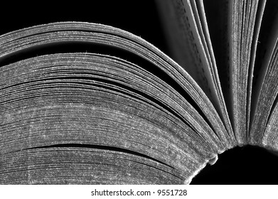 Open old book