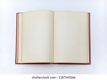 Open Old Book With Blank Sheets