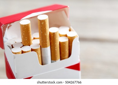 Open Pack Of Cigarettes