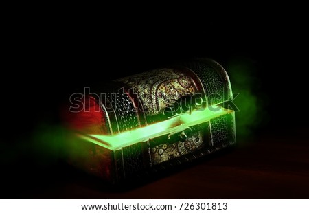 open pandora's box with smoke Stock photo © 