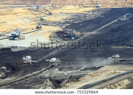 open pit coal mine Kostolac Serbia Stock photo © 